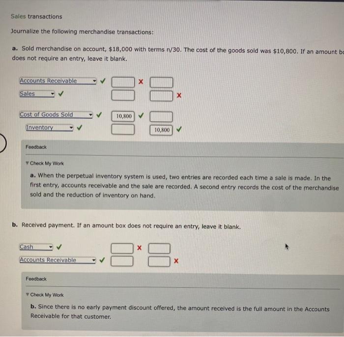 Solved Sales Transactions Journalize The Following | Chegg.com