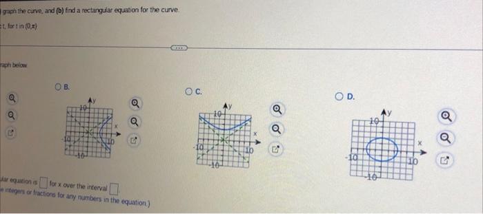 Solved For The Plane Curve, (a) Graph The Curve, And (b) | Chegg.com