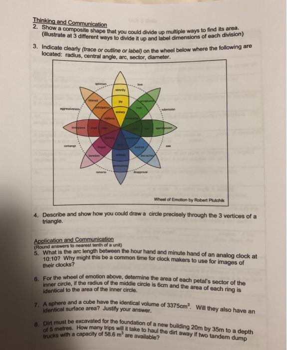 Solved Thinking and Communication 2. Show a composite shape