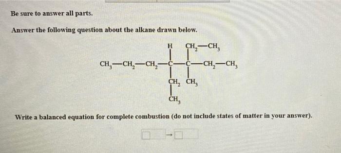Solved Be sure to answer all parts. Answer the following | Chegg.com