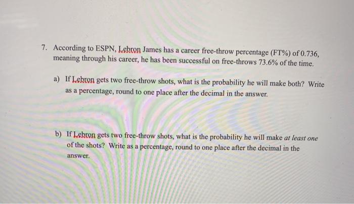 Lebron james sales ft percentage