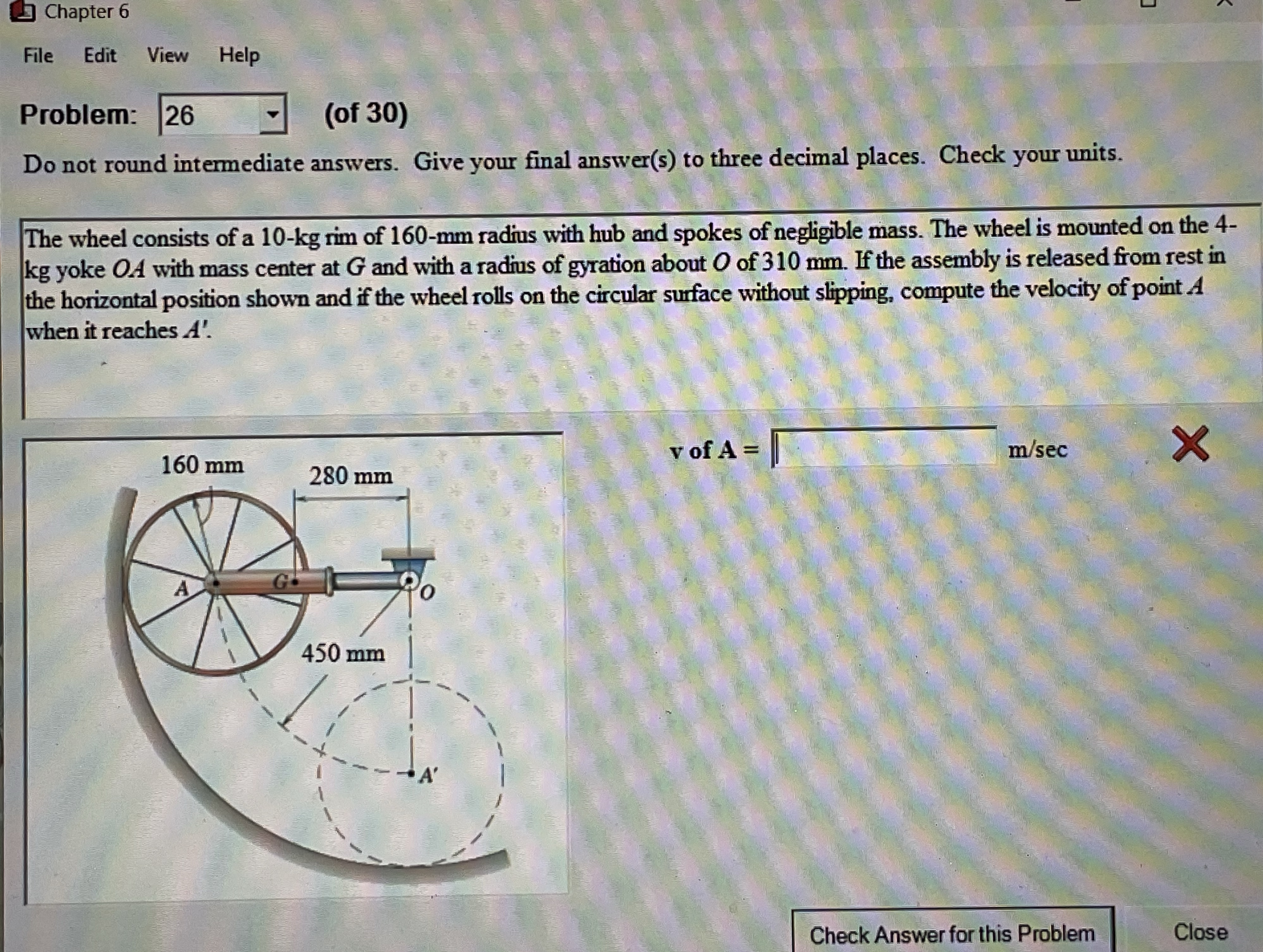 Solved Chapter 6File Edit View HelpProblem: (of 30)Do not | Chegg.com