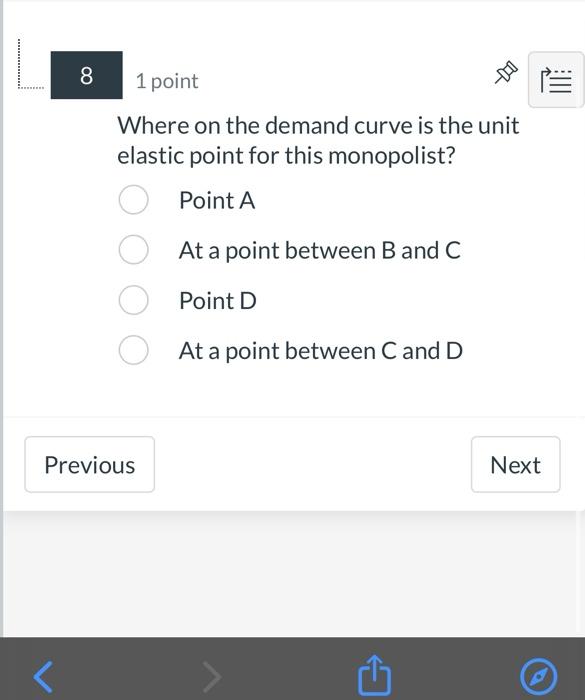 Solved Use the monopoly diagram below to answer the | Chegg.com