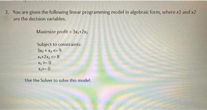 Solved can you provide me with excel file solving this using | Chegg.com