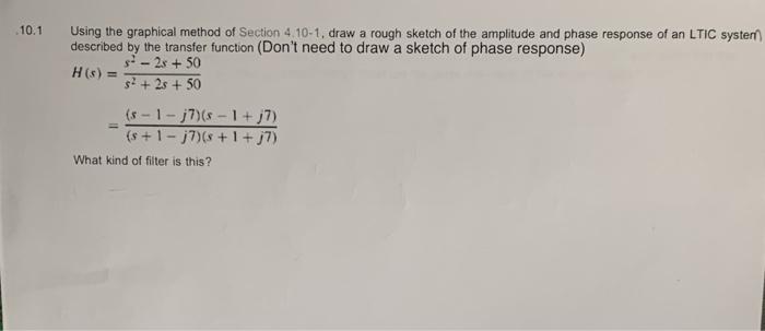 Solved .10.1 Using the graphical method of Section 4 10-1, | Chegg.com