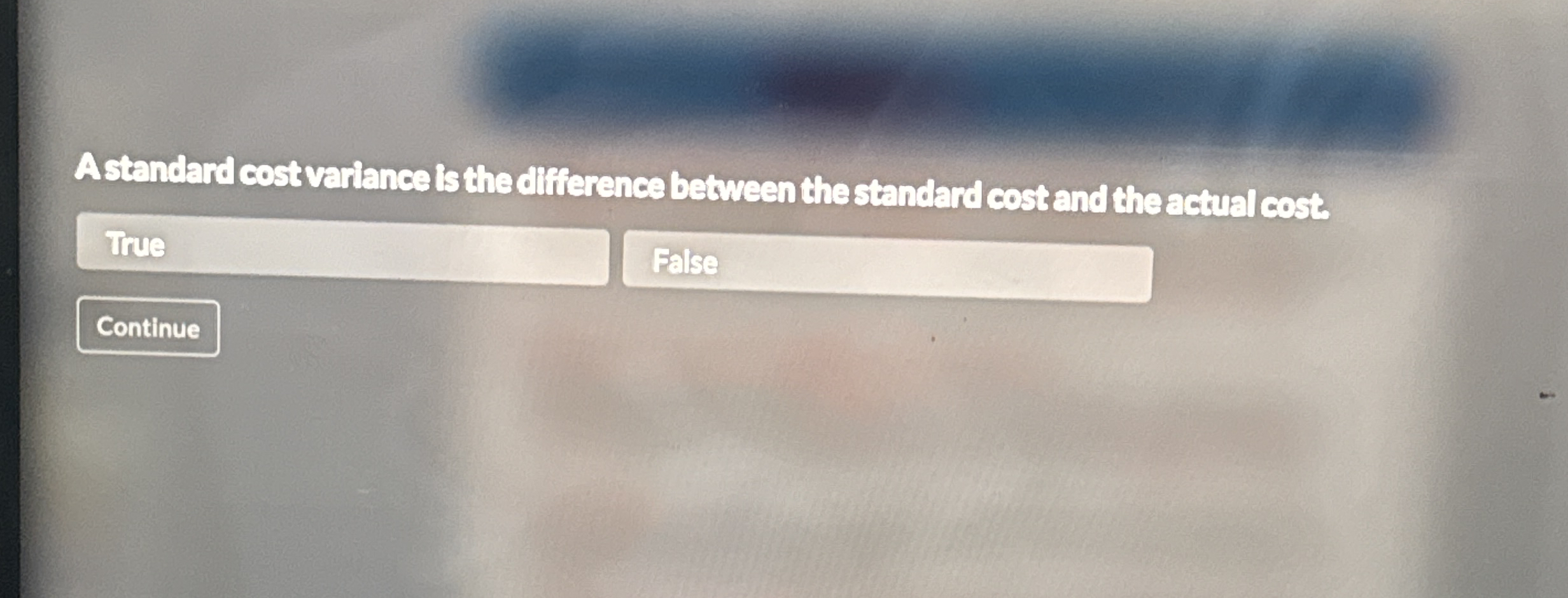 Solved A standard cost variance is the difference between | Chegg.com