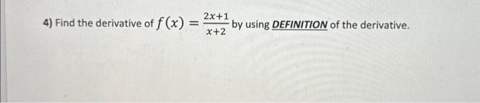 derivative of x 2 1