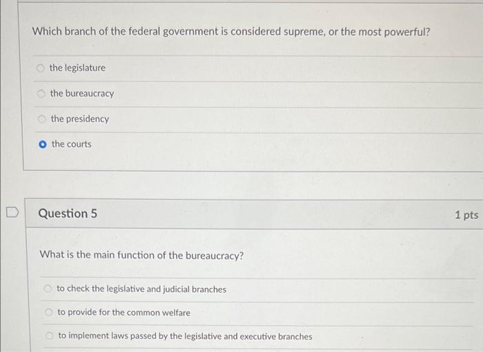 solved-which-branch-of-the-federal-government-is-considered-chegg