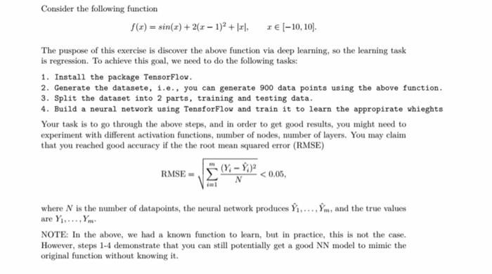 Solved Consider the following function | Chegg.com