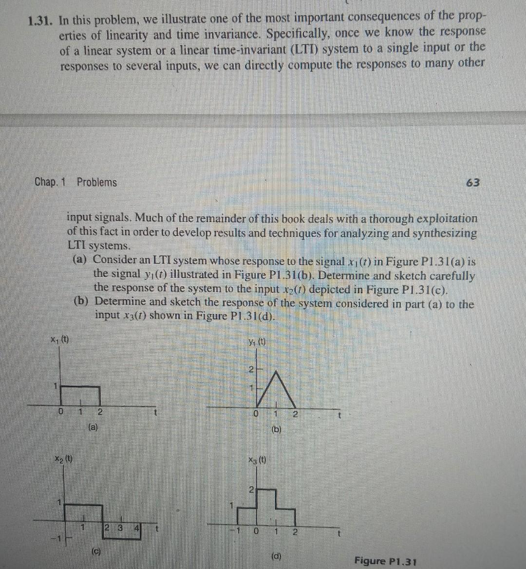 Solved 6. (10\%) Solve Problem 1.31(b) for the following | Chegg.com