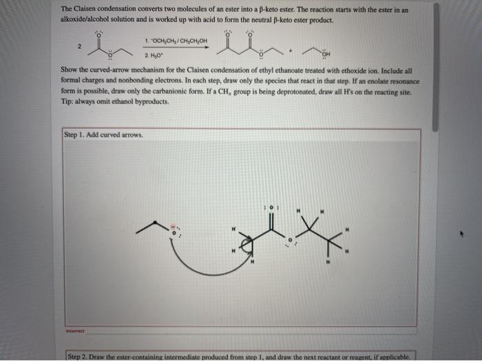 Solved The Claisen Condensation Converts Two Molecules Of An 3619