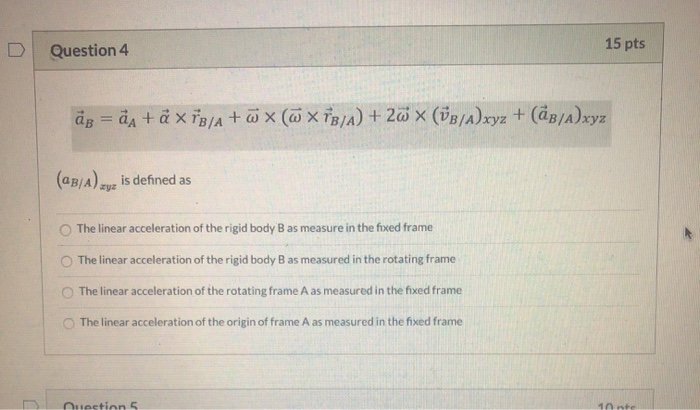 Solved D Question 4 15 Pts Ass 2a A Xib A U Xa Xtb A Chegg Com