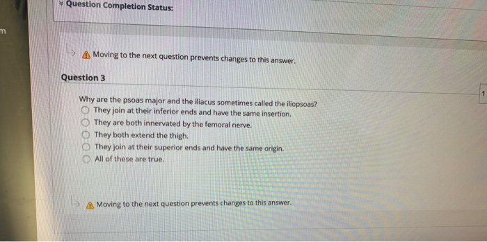 Solved Question Completion Status: Moving to the next | Chegg.com