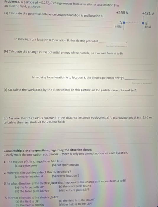 Solved (b) Calculate the change in the potential energy of | Chegg.com