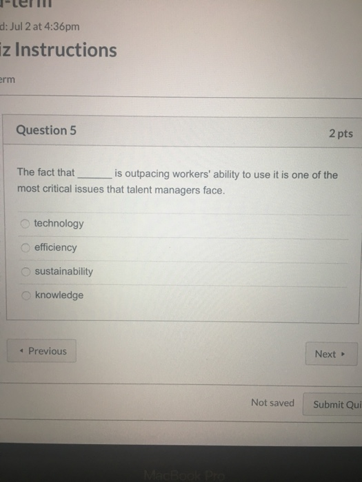 Solved d: Jul 2 at 4:36pm z Instructions rm Question 3 2 pts | Chegg.com