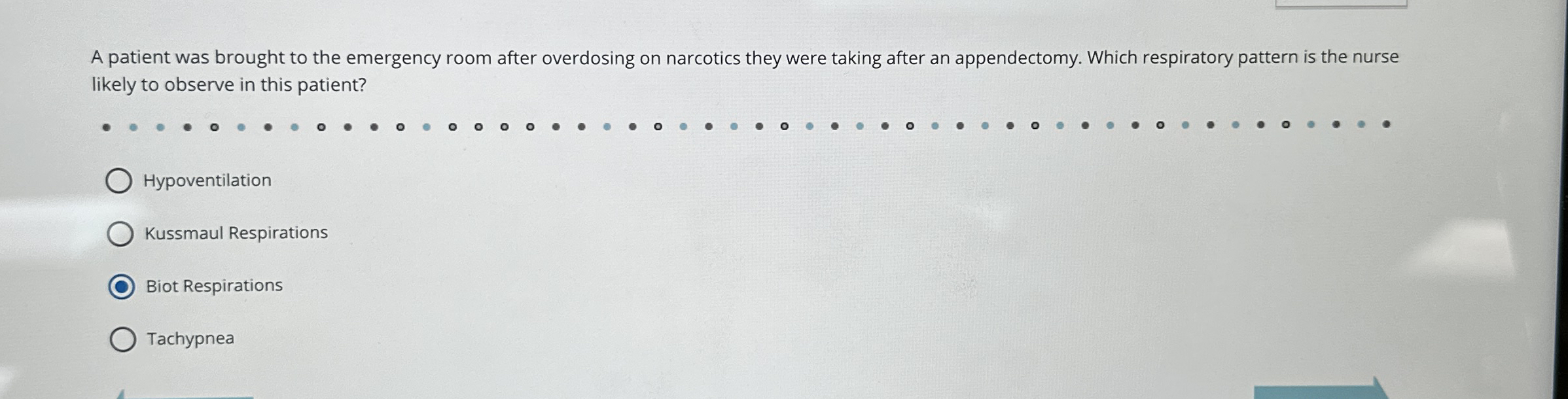Solved A patient was brought to the emergency room after | Chegg.com
