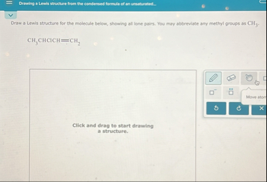 Solved Draw a Lewis structure for the molecule below, | Chegg.com
