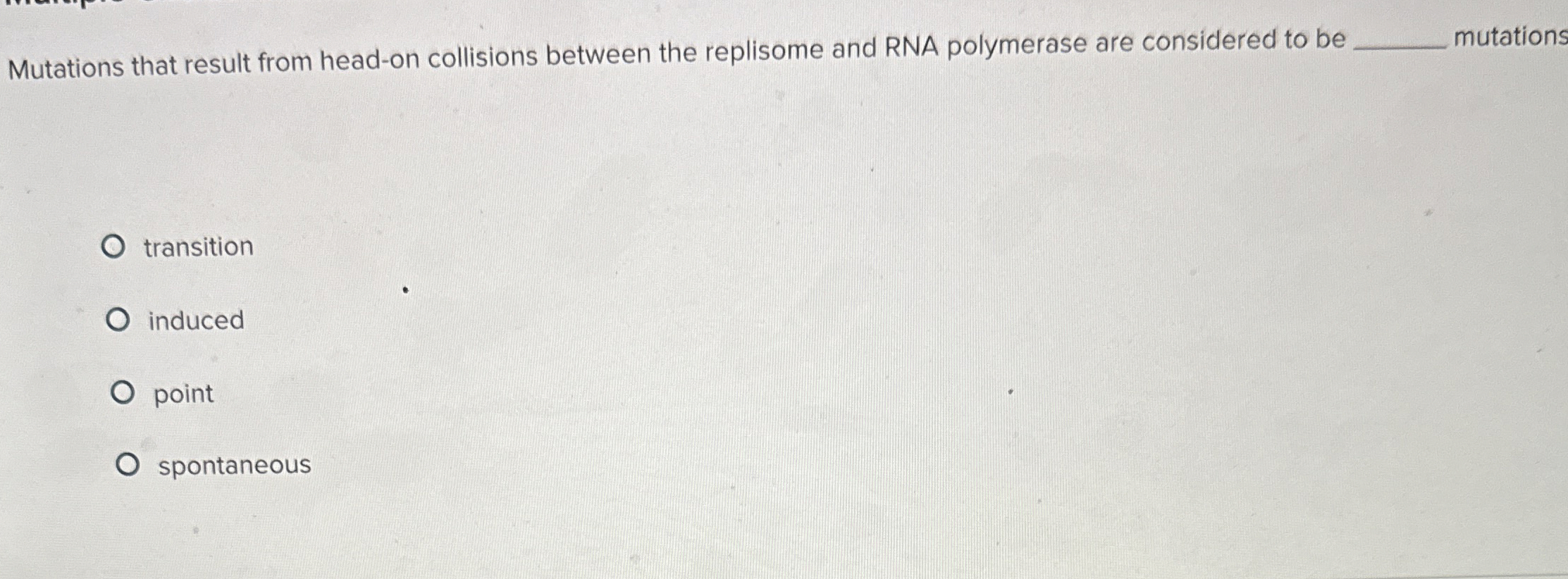 Solved Mutations that result from headon collisions between