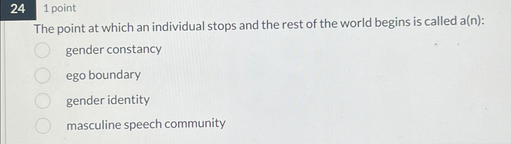 Solved 24,1 ﻿pointThe point at which an individual stops and | Chegg.com