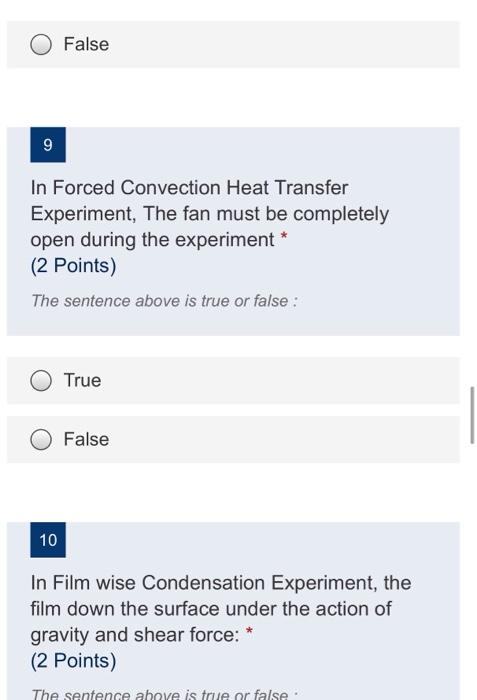 Solved False 9 In Forced Convection Heat Transfer | Chegg.com