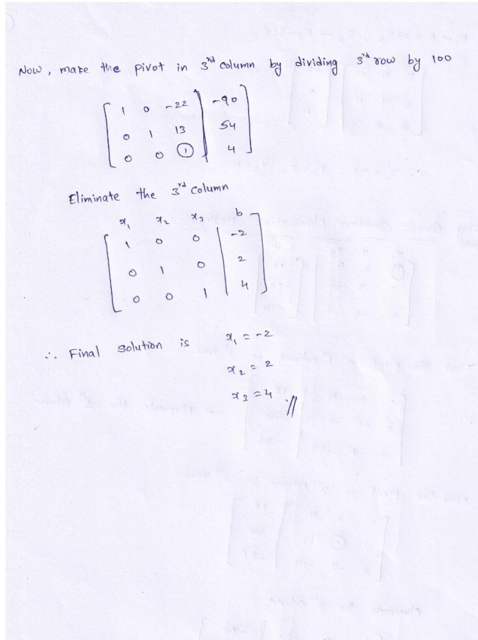 Solved 16. Solve the following system of linear equations | Chegg.com