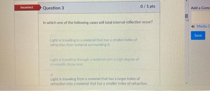 Solved Incorrect Question 3 0 7 1 pts Add a Como In which | Chegg.com
