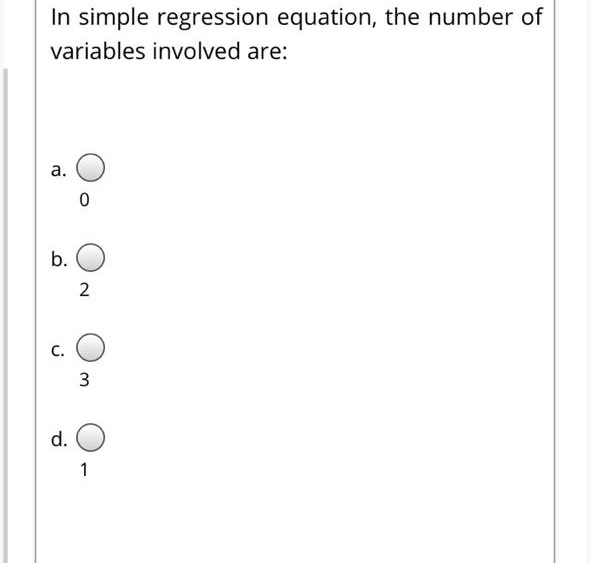 Solved In Simple Regression Equation The Number Of Chegg Solved in simple regression equation the number of chegg