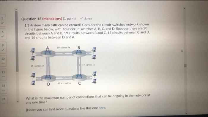 Solved Saved Question 16 Mandatory 1 Point 13 4 How