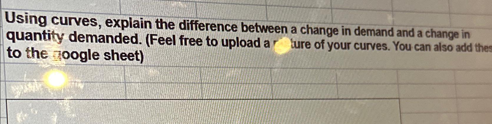 Using curves, explain the difference between a change | Chegg.com