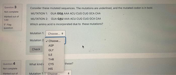 Solved Section A Multiple Choice 1 Mutations A Are Or Cheggcom