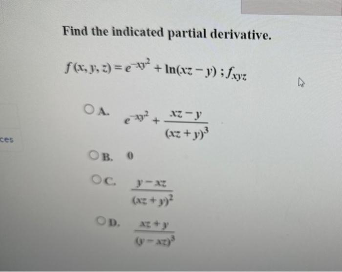 solved-find-the-indicated-partial-derivative-chegg