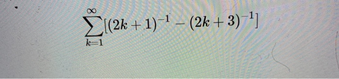 Solved Σ(2k + 1) - (24k + 3) 1) | Chegg.com