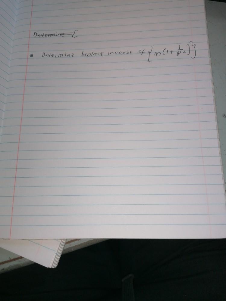 Solved Determine I 8 Determine laplace mverse of of fin (it Chegg com