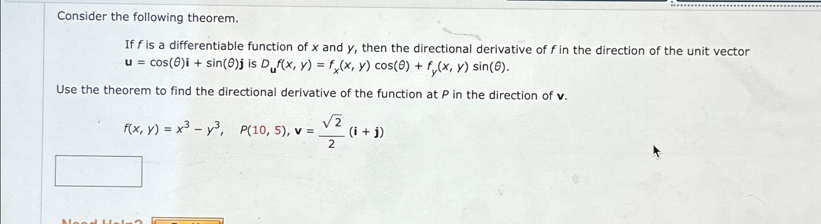 Solved Consider The Following Theorem If F ﻿is A