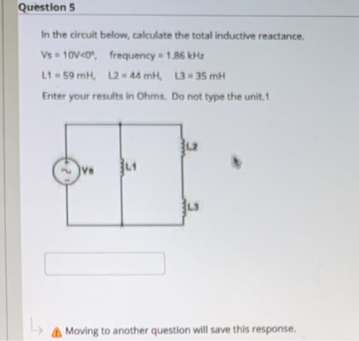 Solved Question 5 In the circuit below, calculate the total | Chegg.com