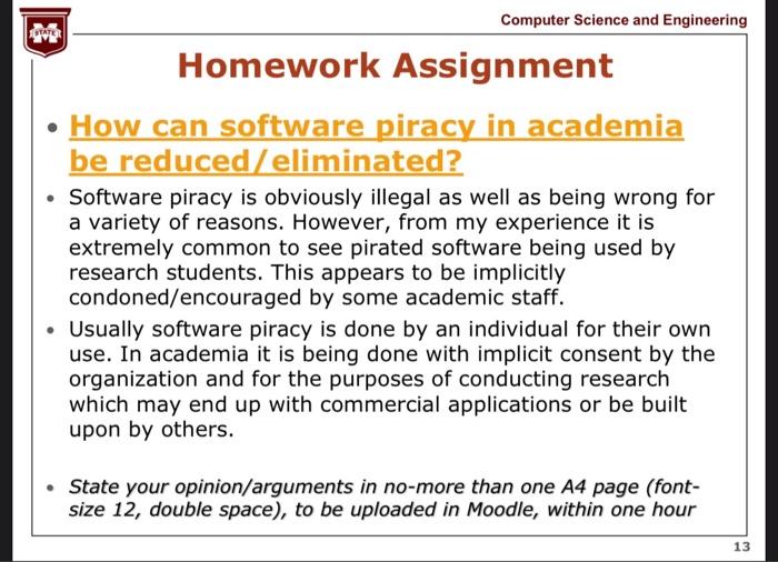 software piracy essay