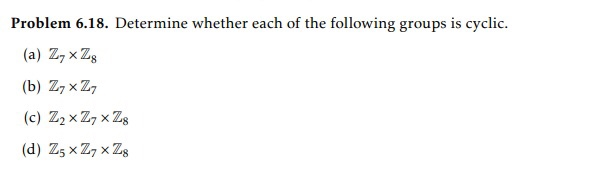 Solved Problem 6.18. Determine whether each of the following | Chegg.com