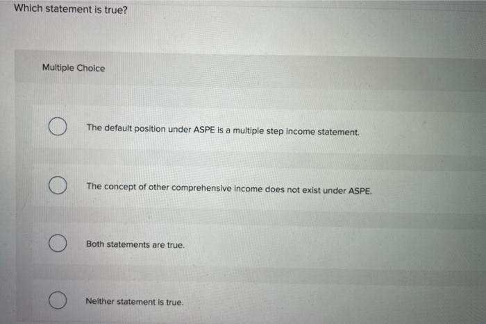 Solved Which statement is true? Multiple Choice The 'nature' | Chegg.com