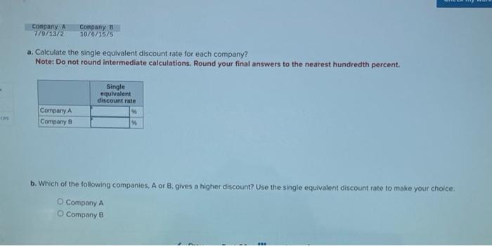 Solved A Calculate The Single Equivalent Discount Rate For 0062