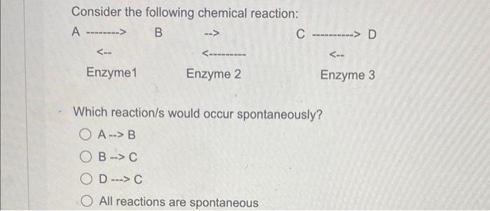 Solved Consider The Following Chemical Reaction: A---> B C | Chegg.com