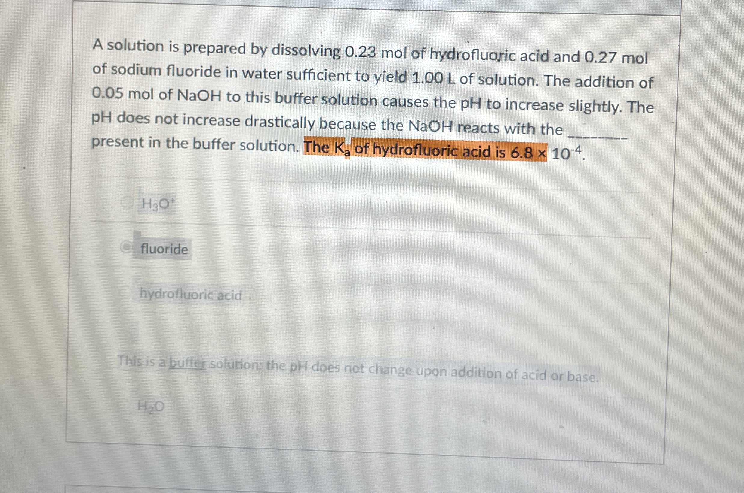 Solved A Solution Is Prepared By Dissolving Mol Of H