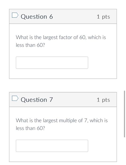 is 20 a multiple or factor of 60