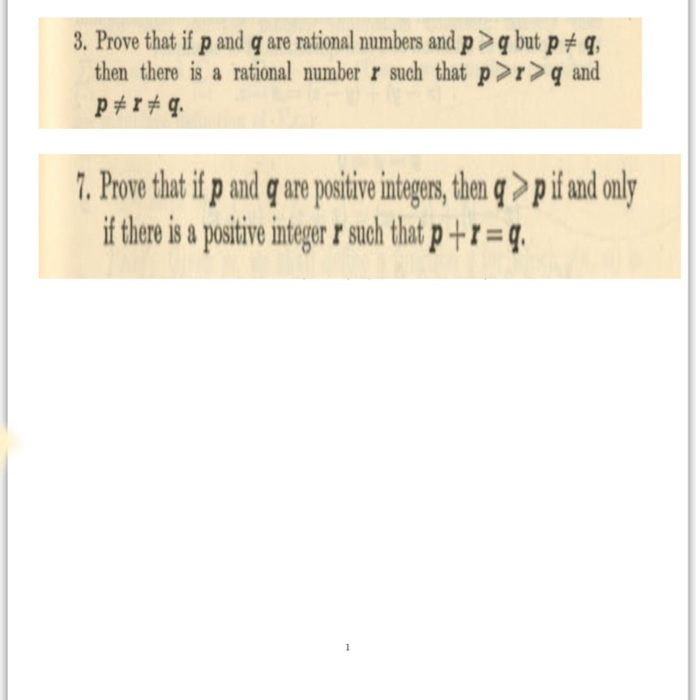 3 Prove That If P And Q Are Rational Numbers And P Chegg Com