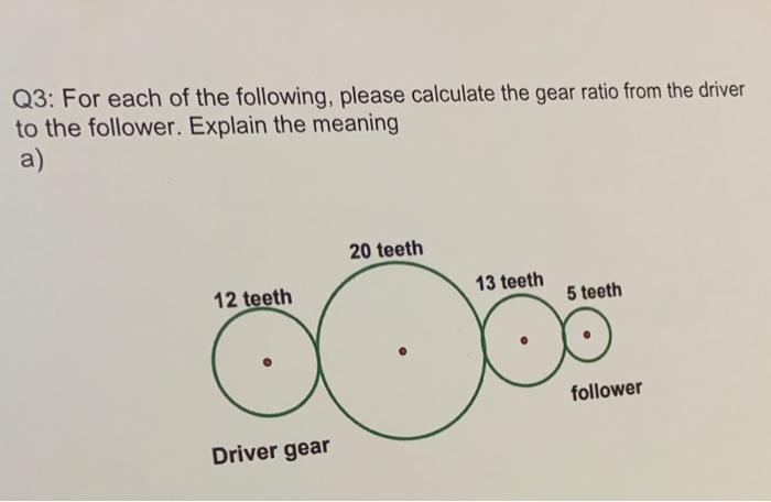 Solved Q3: For each of the following, please calculate the | Chegg.com