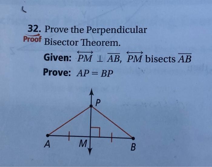 Converse of the on sale perpendicular bisector theorem proof