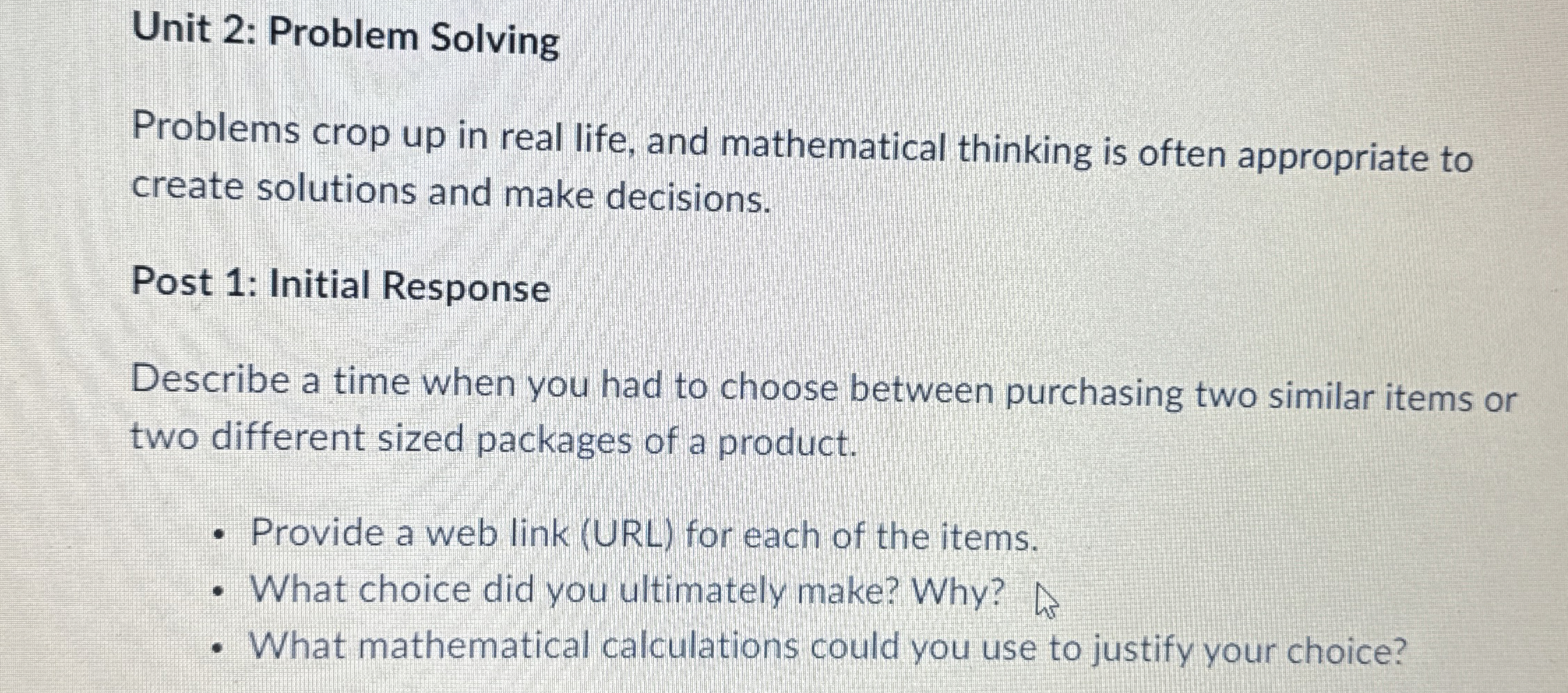 Solved How can I figure out Unit 2: Problem SolvingProblems | Chegg.com