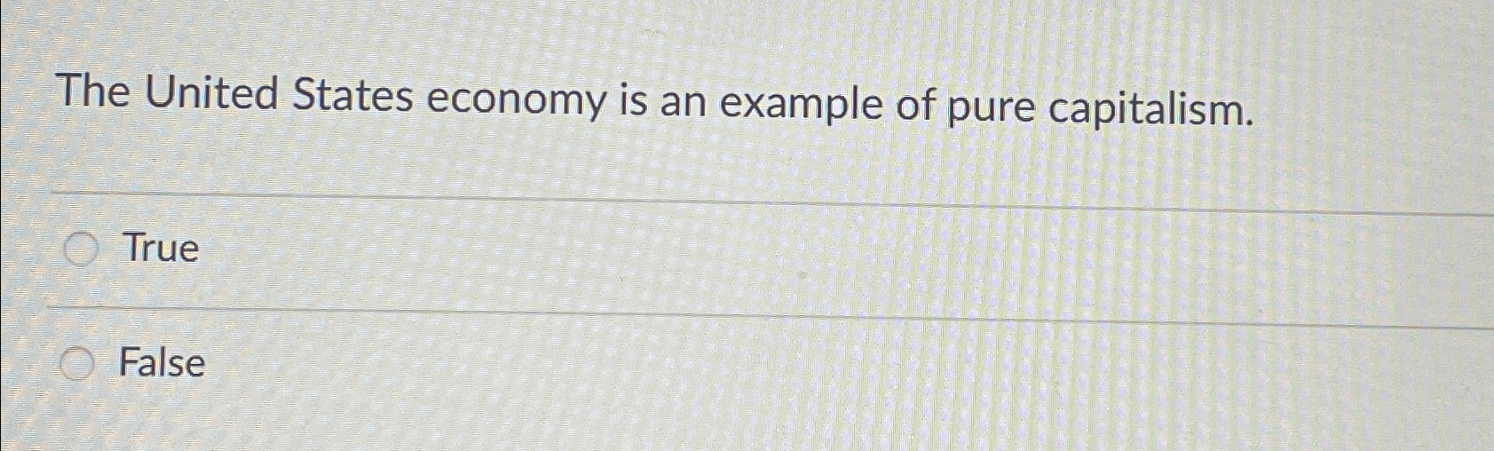 Solved The United States economy is an example of pure | Chegg.com