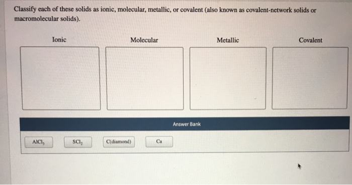 metallic bonds and dispersio force