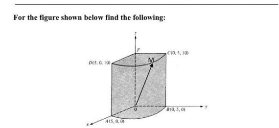 Solved For the figure shown below find the following: | Chegg.com