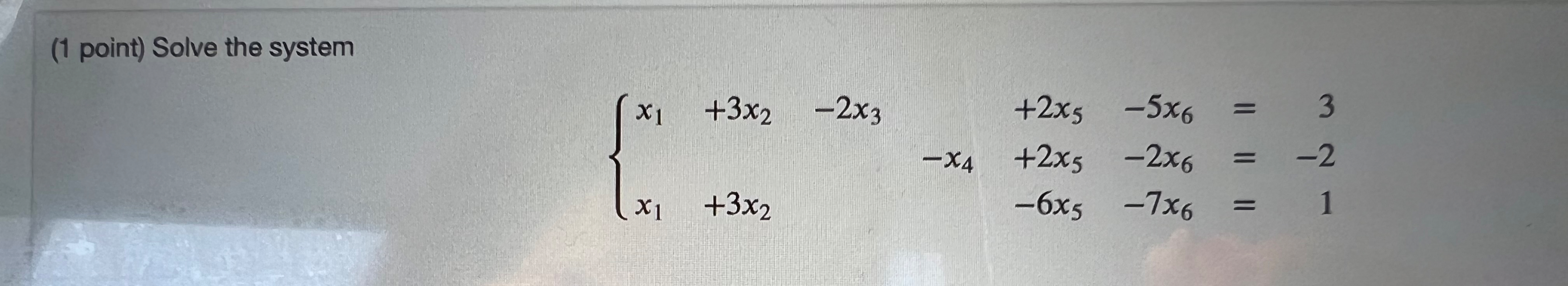 Solved Show me the steps to solve (1 ﻿point) ﻿Solve the | Chegg.com